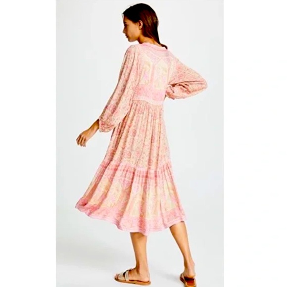 Spell & The Gypsy Collective Poinciana Midi dress in Pink - Picture 8 of 15